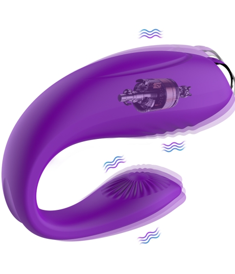 Amber U-Shaped Couples Vibrator