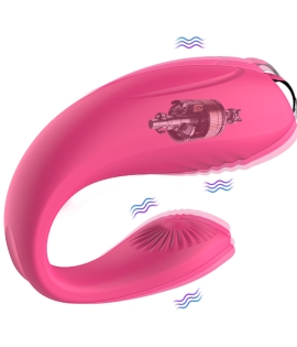 Amber U-Shaped Couples Vibrator