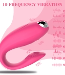 Amber U-Shaped Couples Vibrator