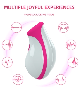 White Swan 2in1 Clitoral Sucking Vibrator