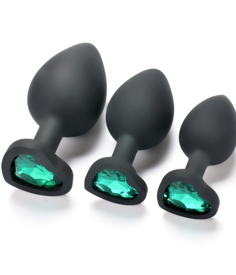 Heart Shaped Silicone butt plug Large 90mm