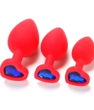 Heart Shaped Silicone butt plug Large 90mm