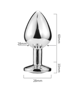 Aluminum Alloy butt plug (S)70mm