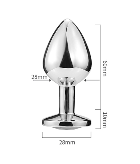 Aluminum Alloy butt plug (S)70mm
