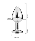 Aluminum Alloy butt plug (M)80mm