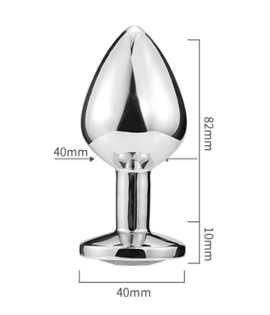 Aluminum Alloy butt plug (L)90mm