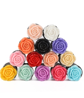 Rose Gun Metal butt plug (S)70mm