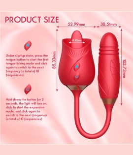 Bodylicious Thrusting Rose Vibrator
