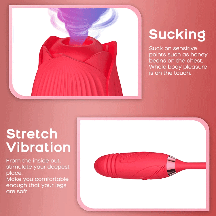 Fantasy Thrusting Rose Vibrator